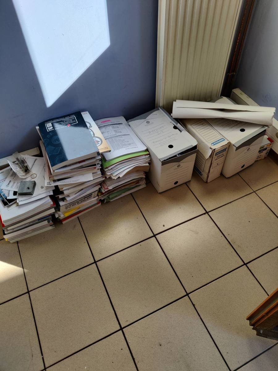 Recyclage des archives à Rouen